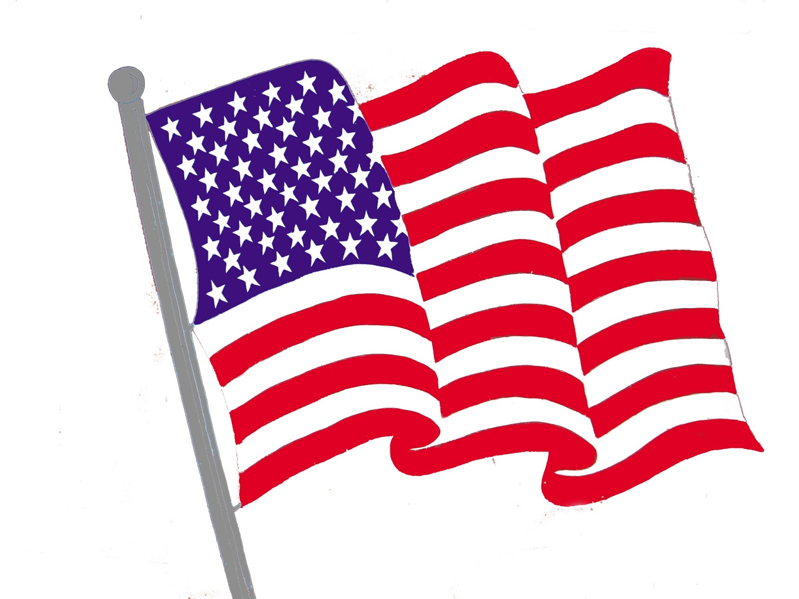 american flag clipart