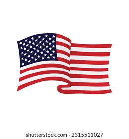 american flag clipart