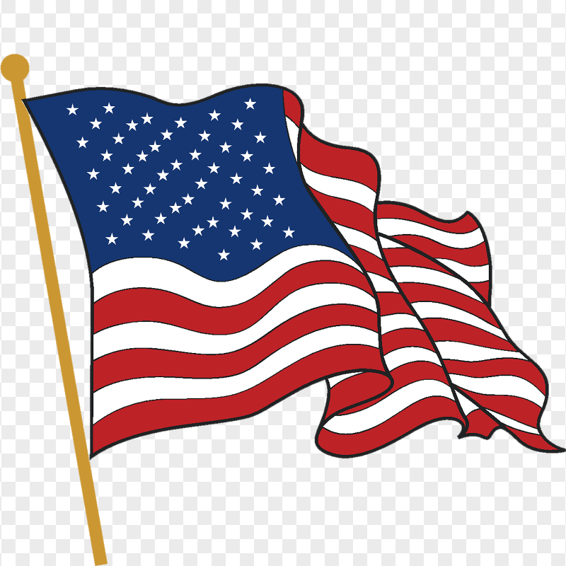 american flag clipart