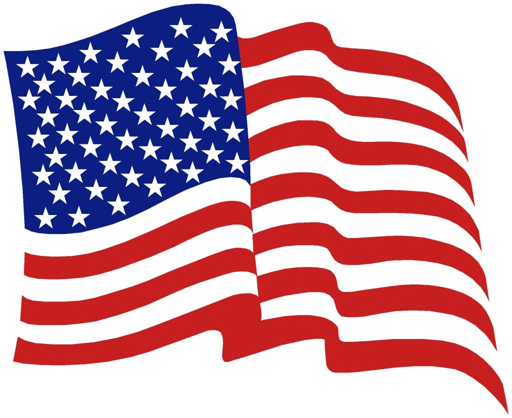 american flag clipart
