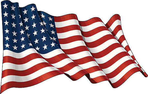 american flag clipart
