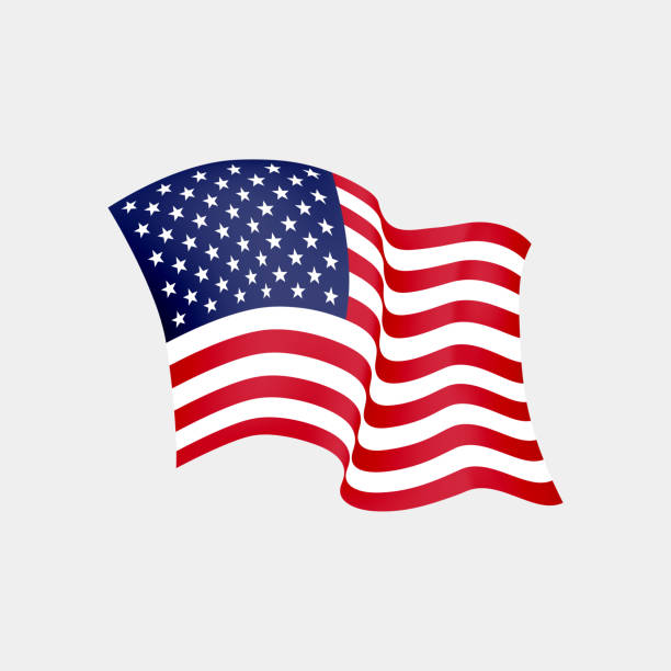 american flag clipart
