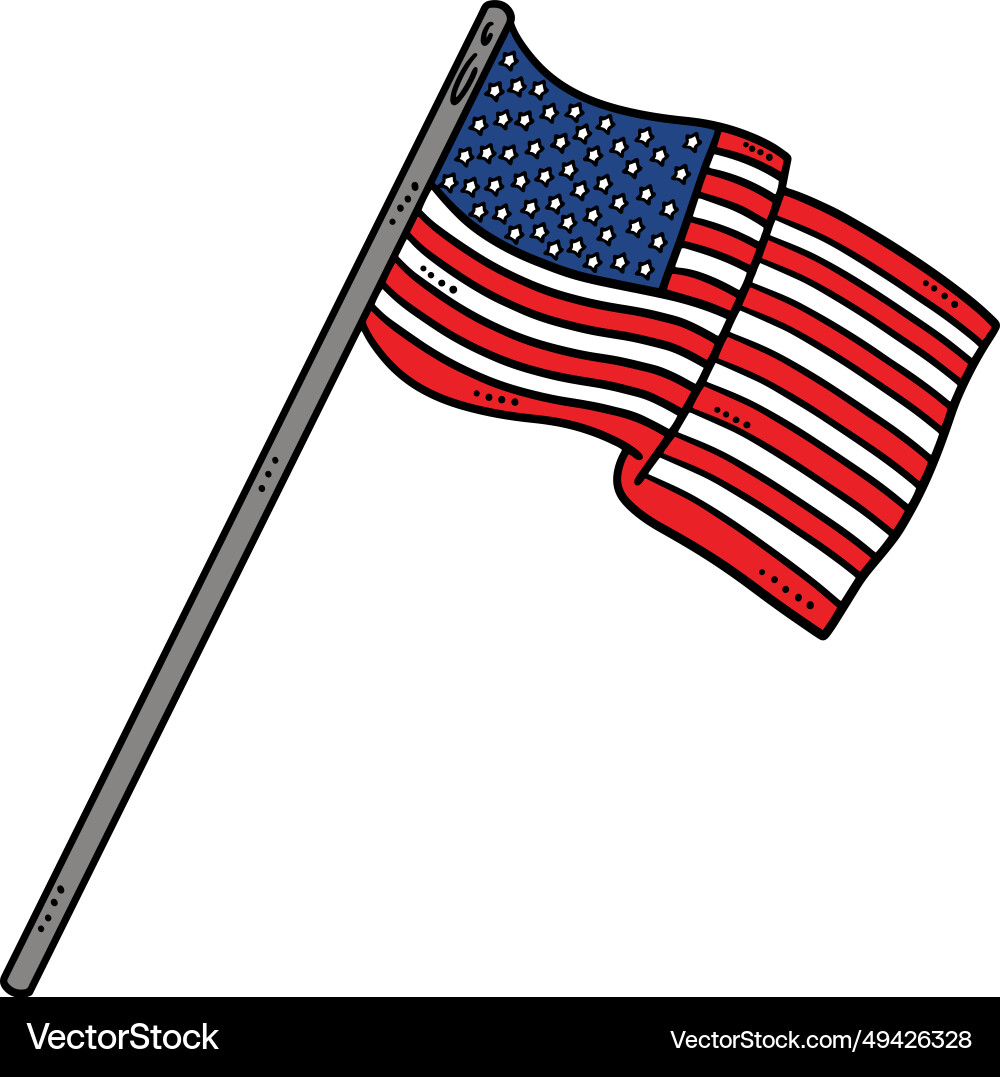 american flag clipart