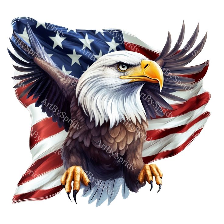 american flag clipart