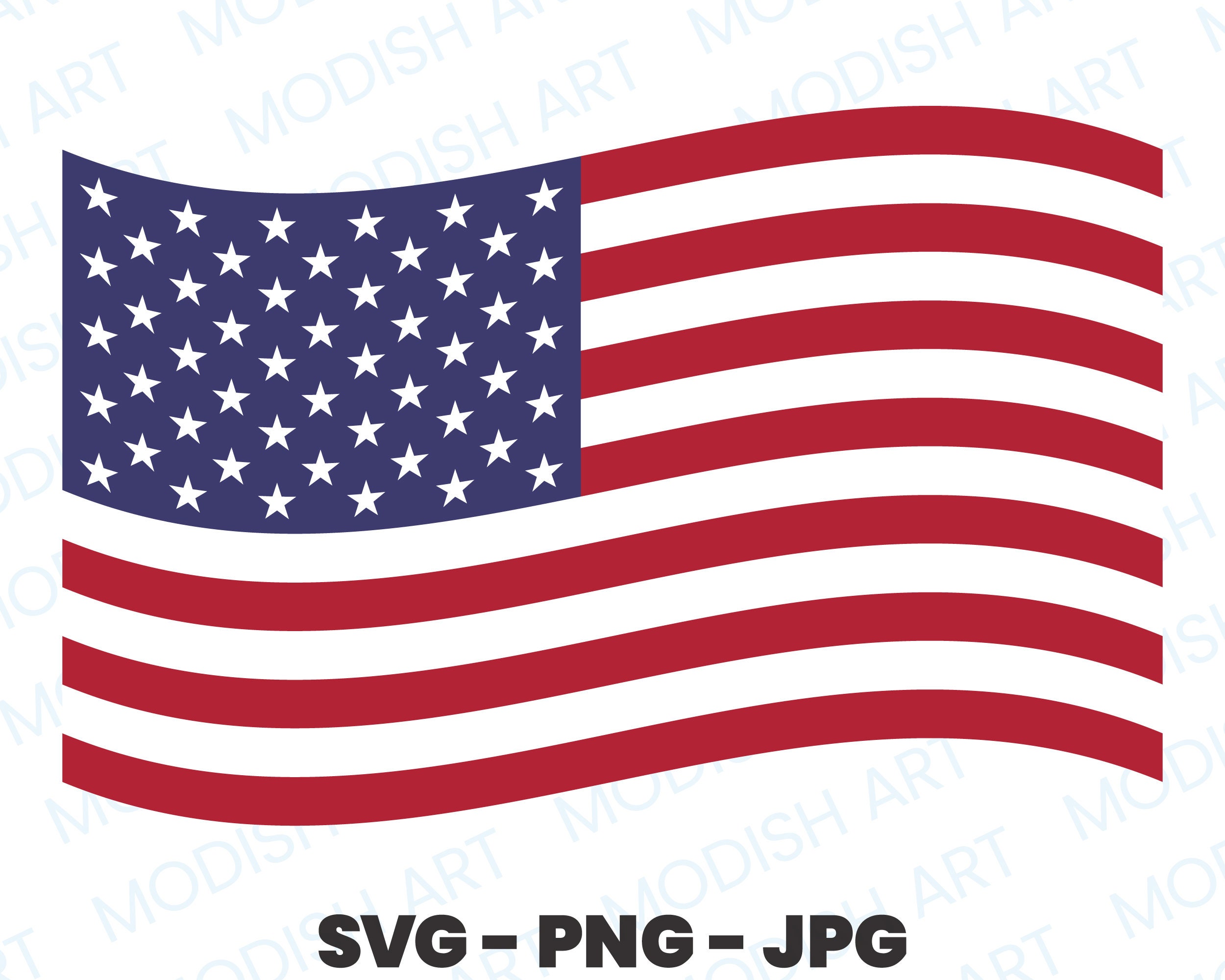 american flag clipart