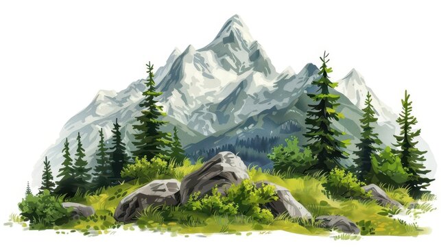 mountains clipart