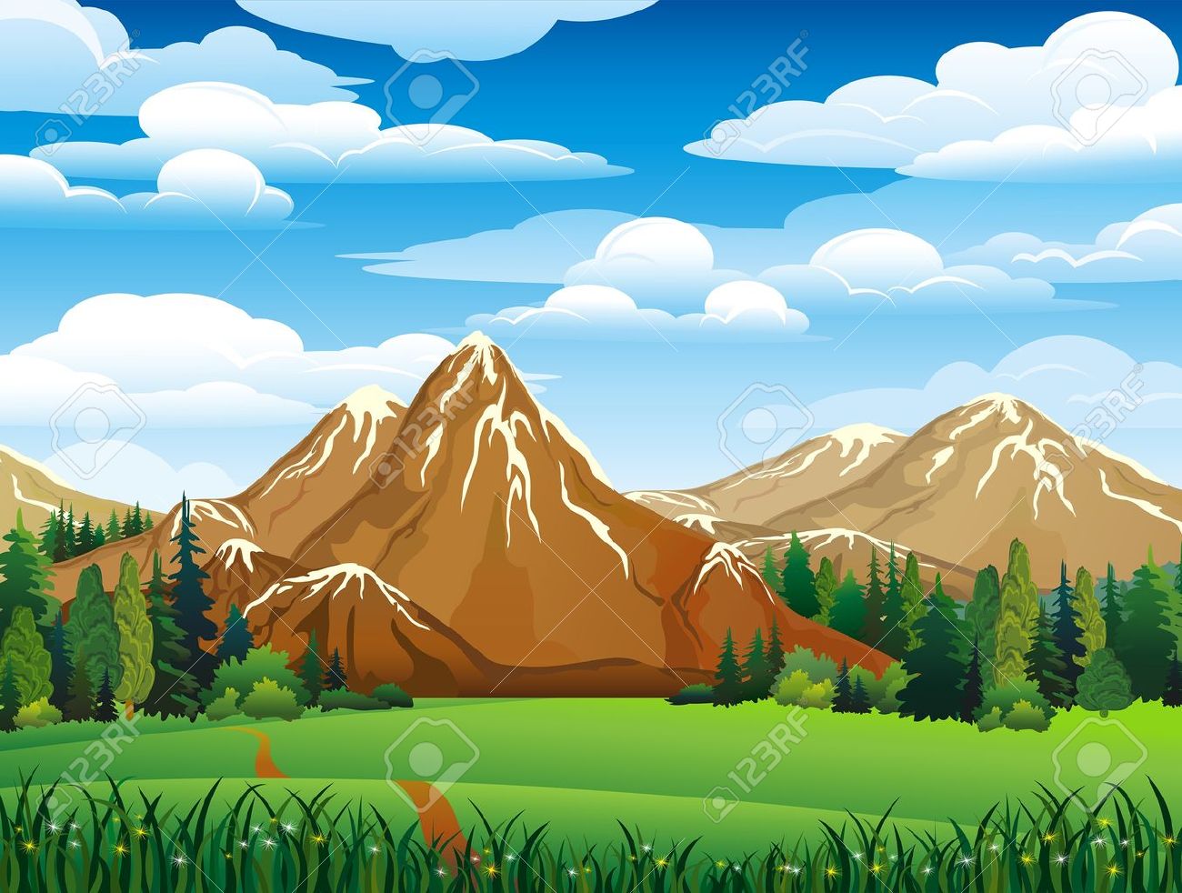 mountains clipart