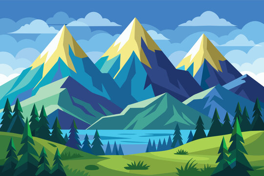 mountains clipart