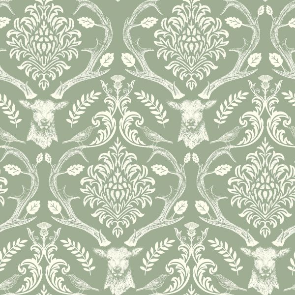 1918 Deep ecstasy green wallpaper wallpapers